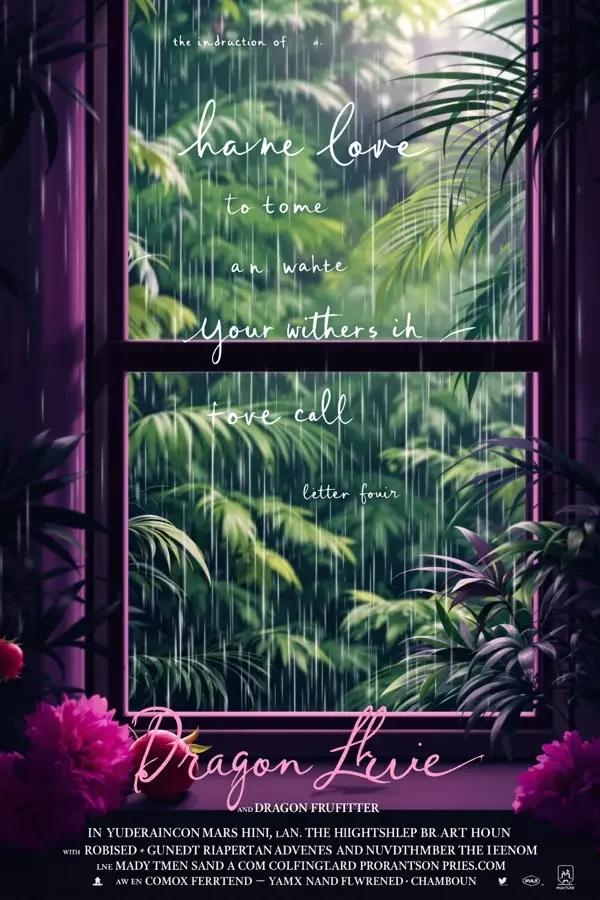 雨季的情书 - 情人海报 雨季的情书 情人 越南电影 南洋风情 东南亚文化